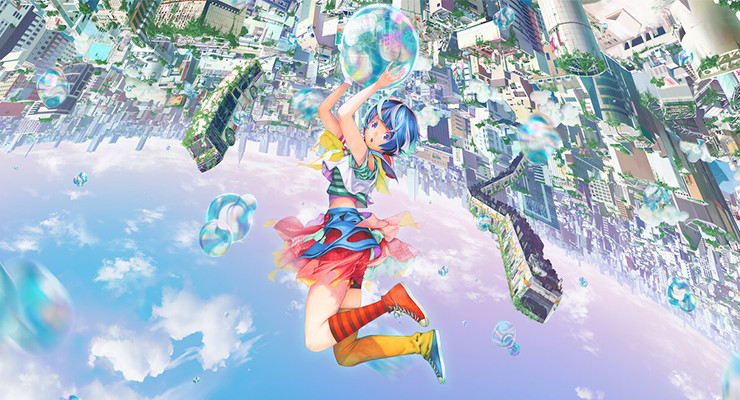Personagem do anime Bubble em imagem de divulgação da Netflix