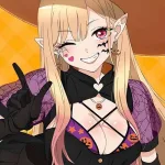 Boneka Sono Bisque - Seorang penggemar melakukan cosplay sebagai Marin yang berdandan sebagai penyihir kecil