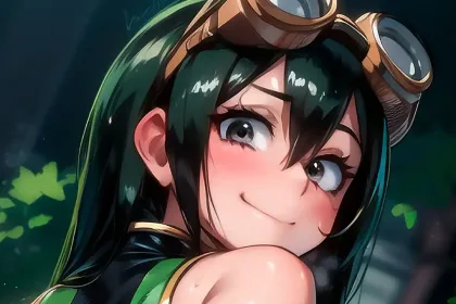 Tsuyu Asui: AI makes Boku no Hero&#39;s frog girl real