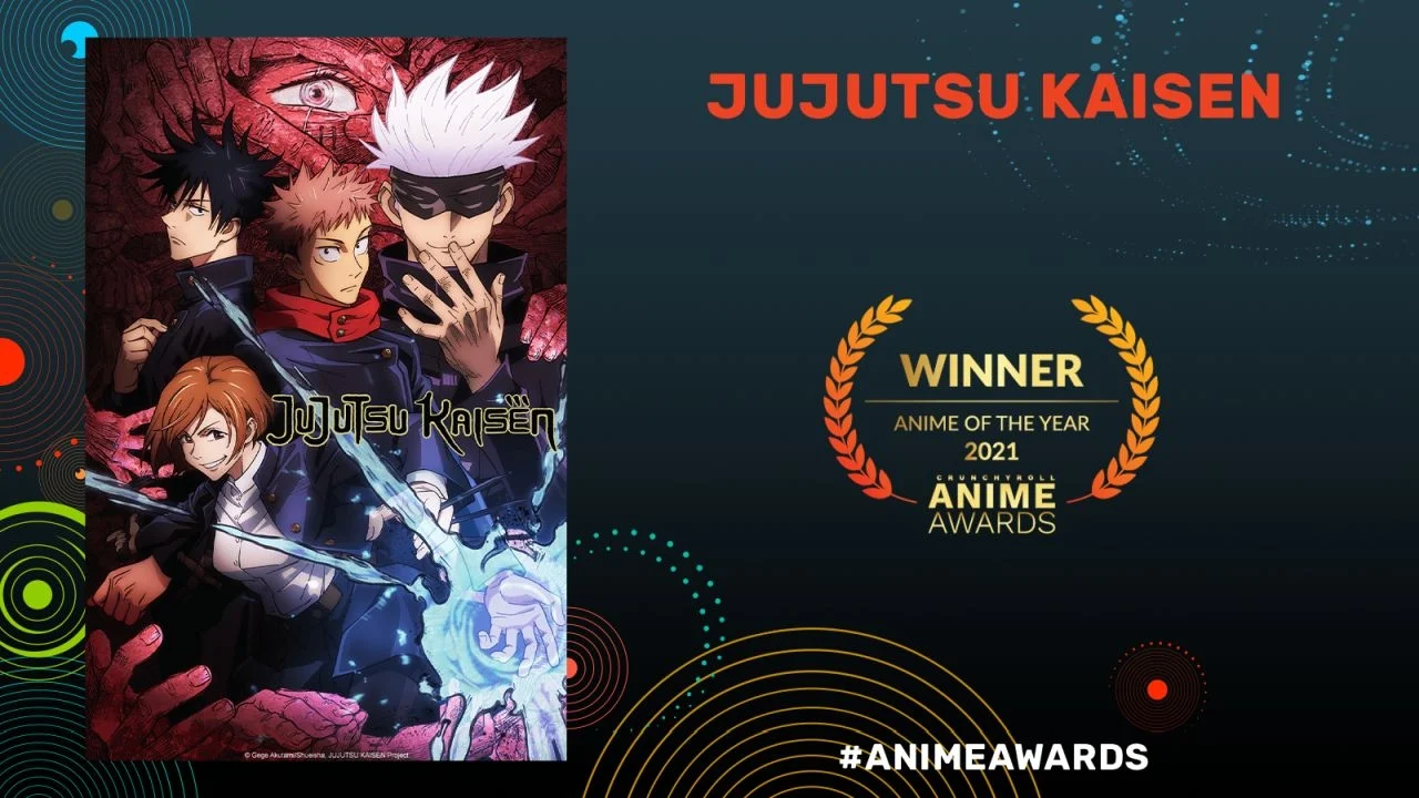 Jujutsu Kaisen terpilih sebagai anime tahun ini pada tahun 2021