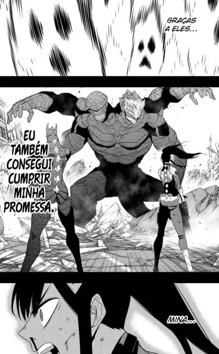 Kaiju No. 8 128 Kafka Hibino recupera sua forma humana