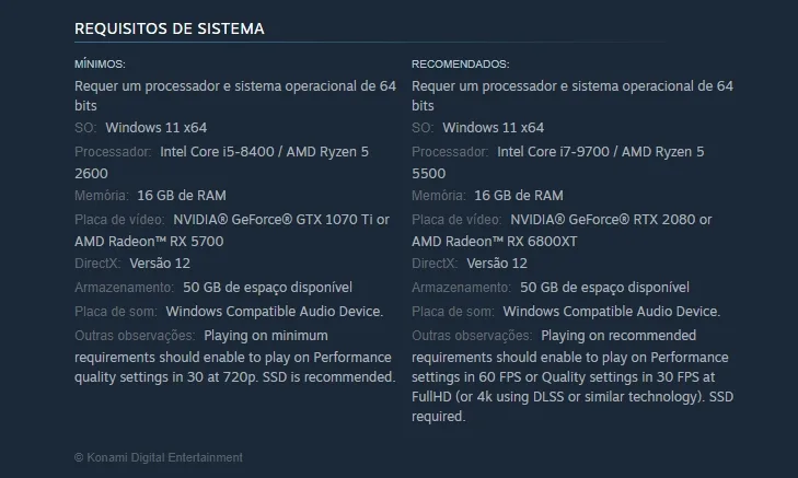 Requisitos de sistema Silent Hill F