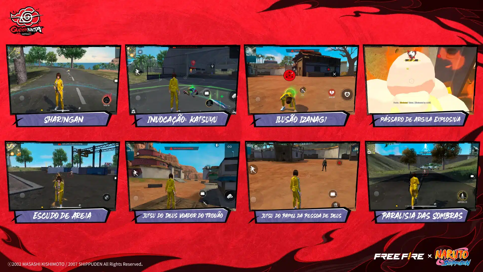 Free Fire x NARUTO SHIPPUDEN Capítulo 2 jogo (1)