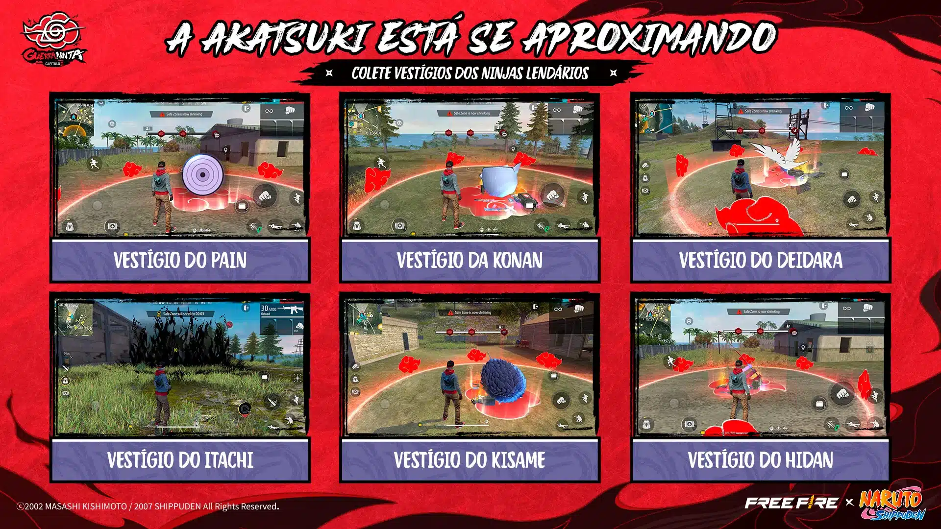 Free Fire x NARUTO SHIPPUDEN Capítulo 2 jogo