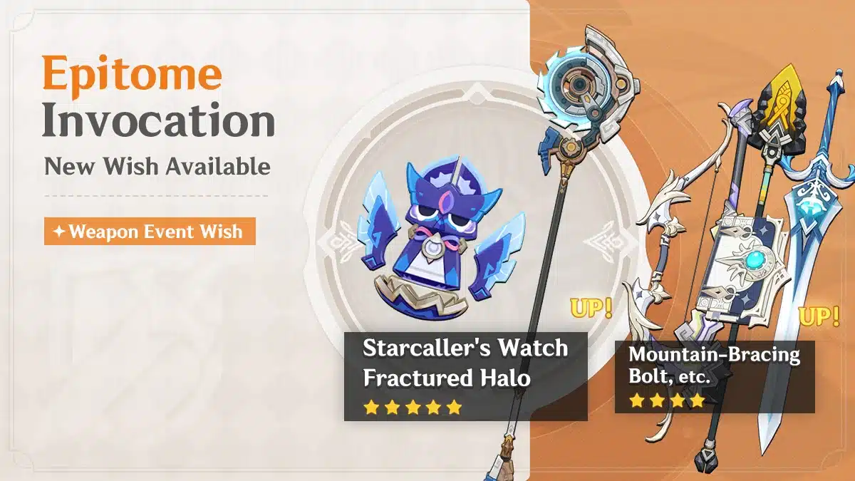 Genshin Impact 5.8 Weapons