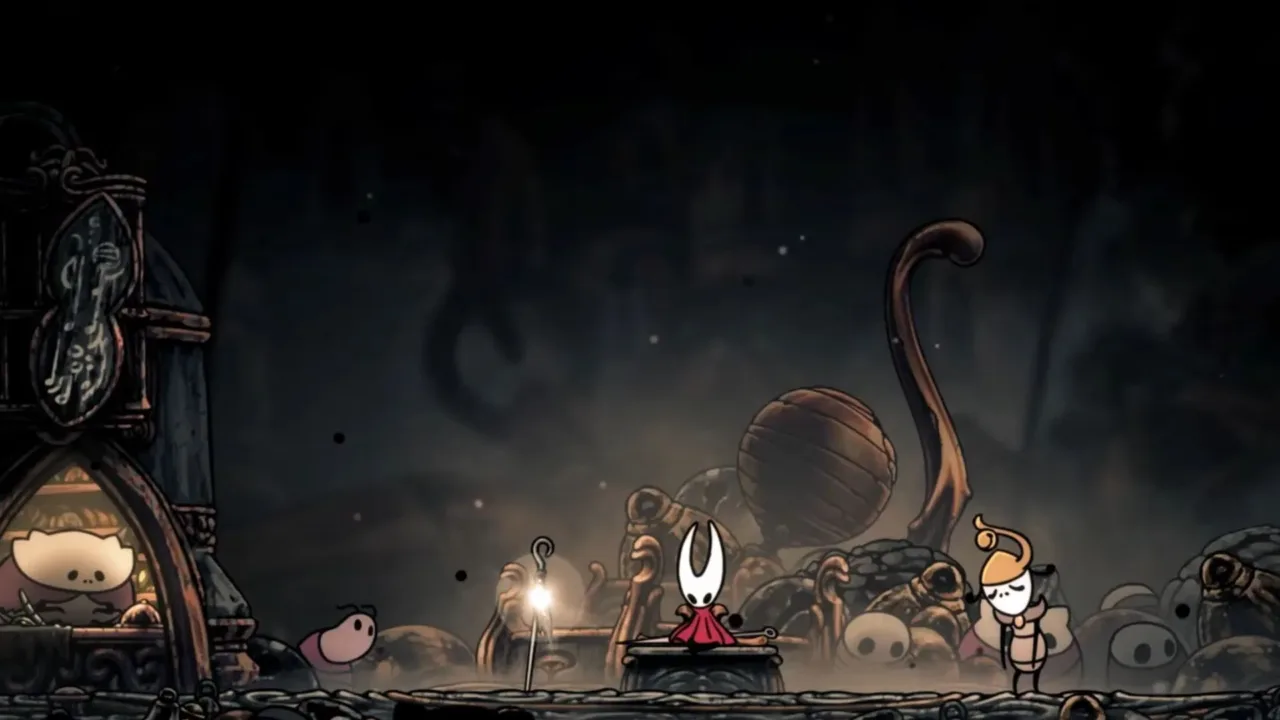 invocações Craw em Hollow Knight Silksong jogo