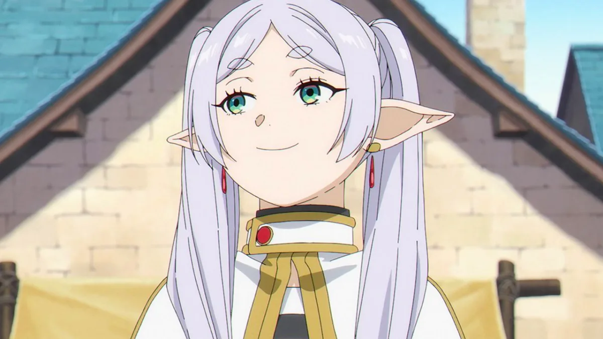 Frieren viraliza na China com mural desenhado da personagem